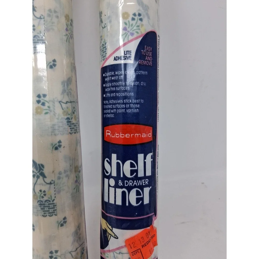 2 Vintage Rubbermaid Self Adhesive Shelf Liner ContactPaper Goose Pattern NEW I